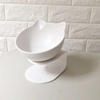 Diagonal Elevated Feeding Bowl Designed to Protect Cervical Vertebra for Cats Pets Possessions