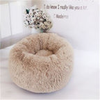 Plush, Soft Round Donut Bed for Cats & Small Dogs Pets Possessions
