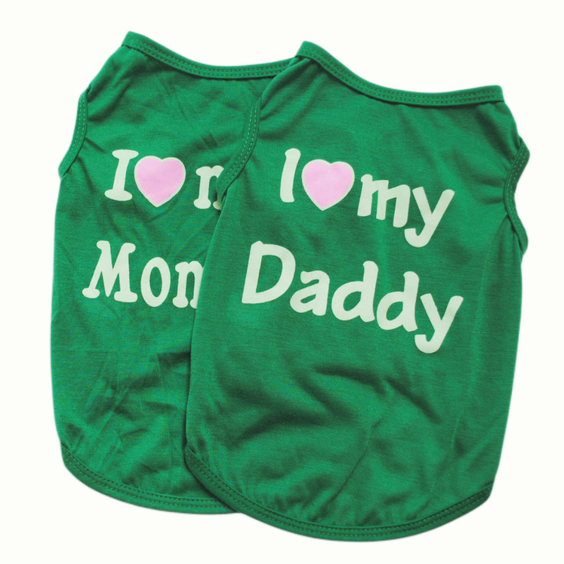 Pet Parent Favs,I Love my Daddy, Love Mommy Shirt for Cats & Dogs
