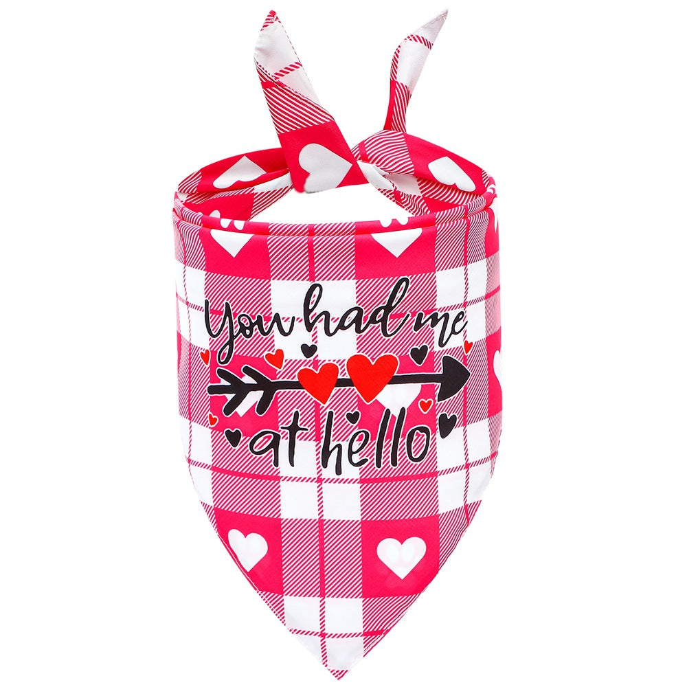 Valentine's Day Pet Scarf for Cats & Dogs Pets Possessions LLC
