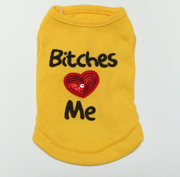 Bit**** Love Me Shirt for Cats & Dogs