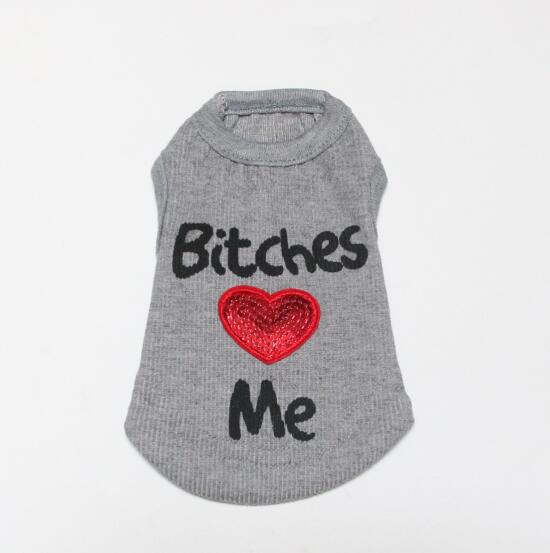 Bit**** Love Me Shirt for Cats & Dogs