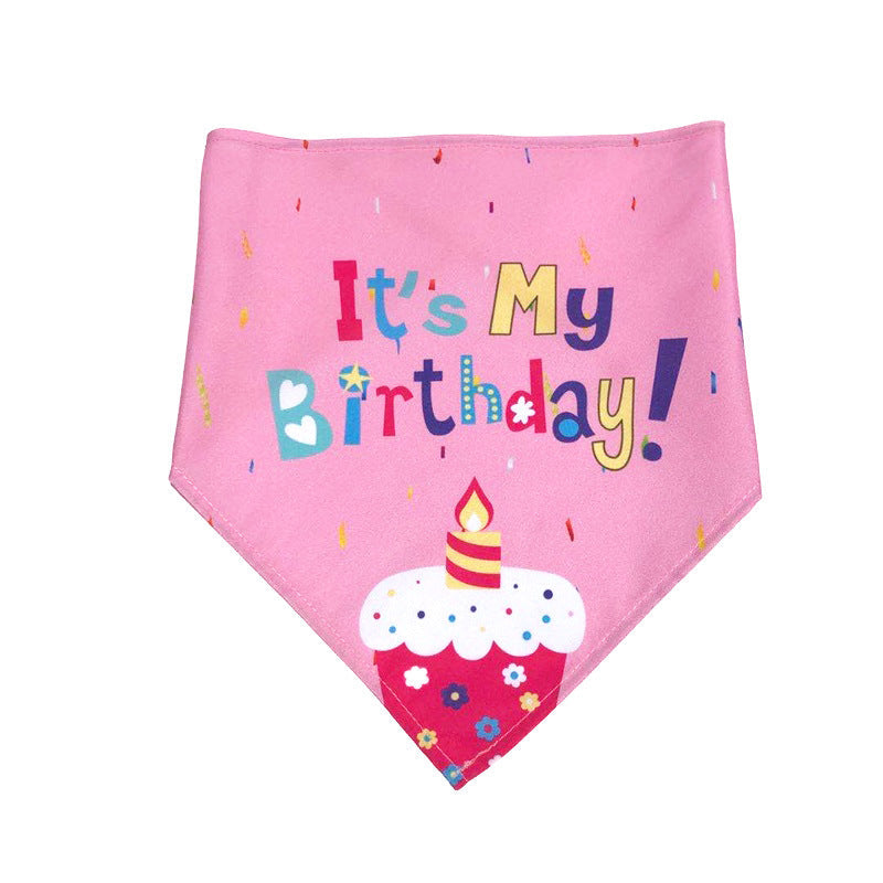 Birthday Celebration Scarves and Hats for Cats & Dogs Pets Possessions LLC