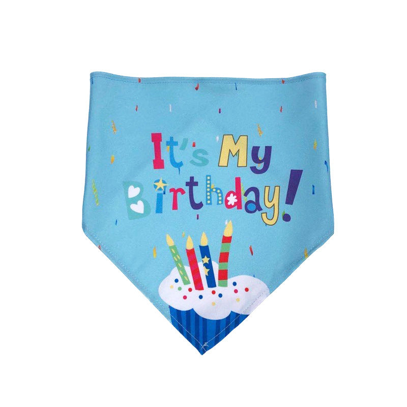 Birthday Celebration Scarves and Hats for Cats & Dogs Pets Possessions LLC