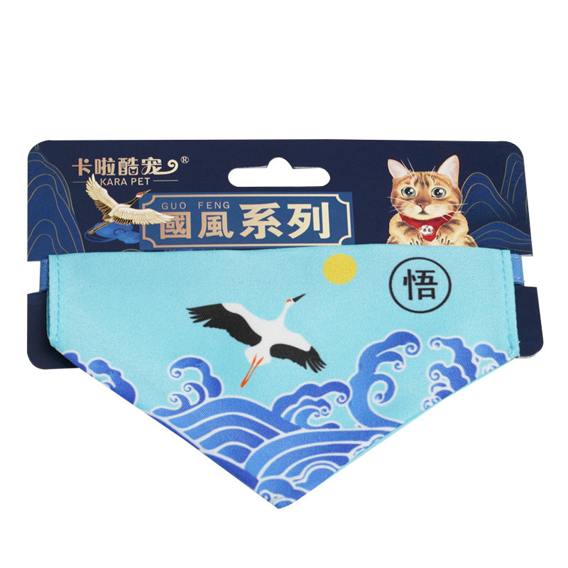 Adorable Adjustable Chinese Inspired Guo Feng Scarves for Cats & Dogs Pets Possessions LLC