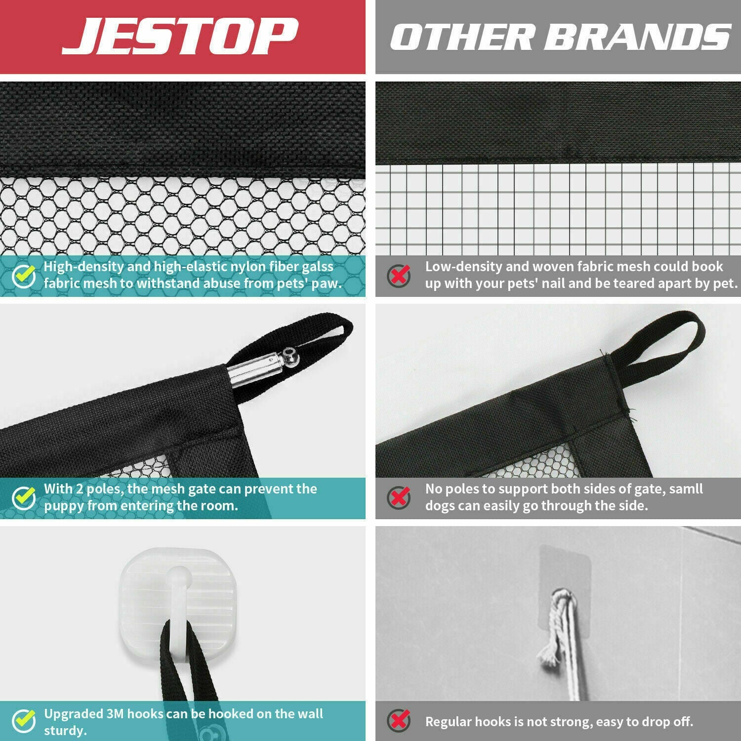 Safety Mesh Fence Guard for Cats & Dogs Pets Possessions