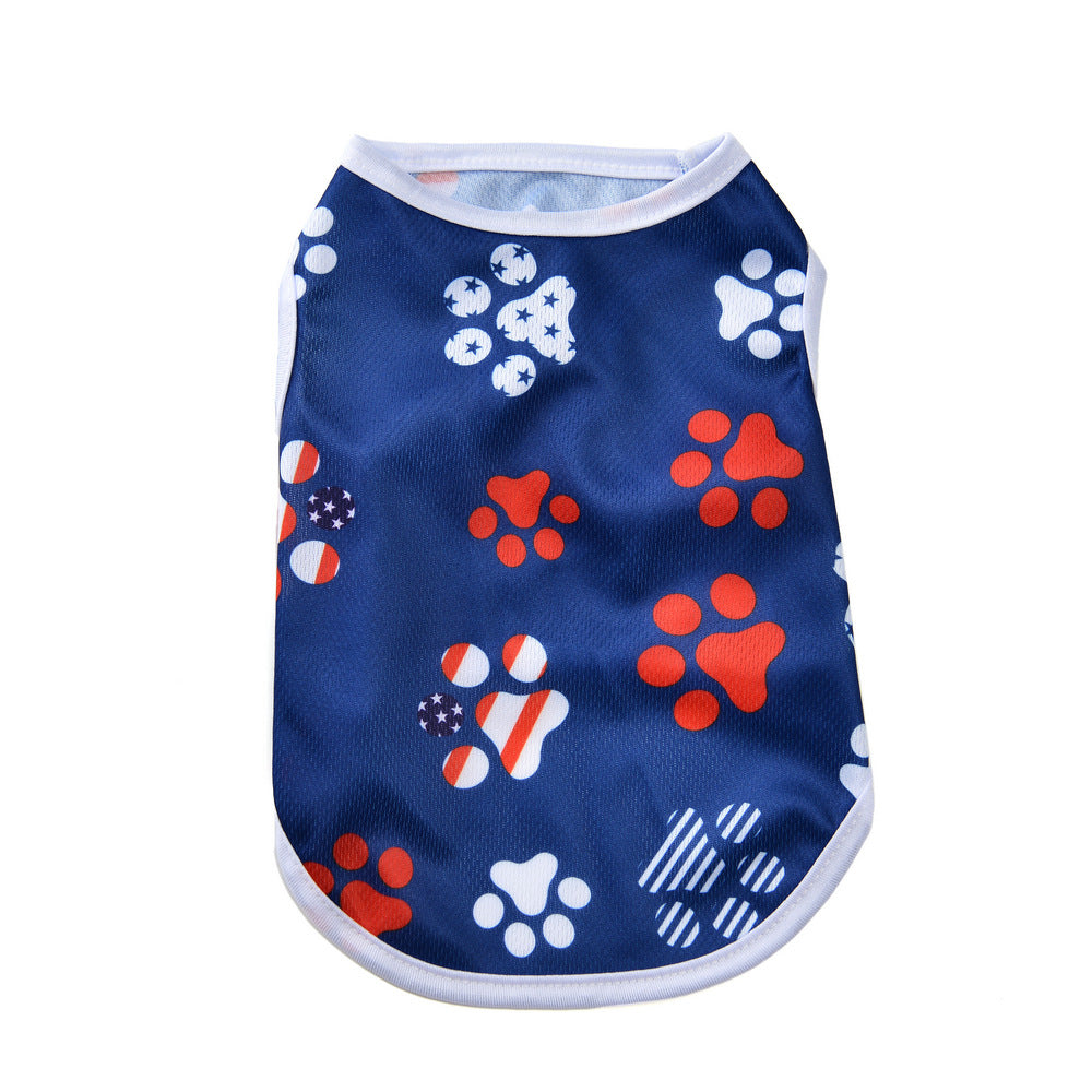 Independence Day Pet Thin Breathable Vest Pets Possessions LLC