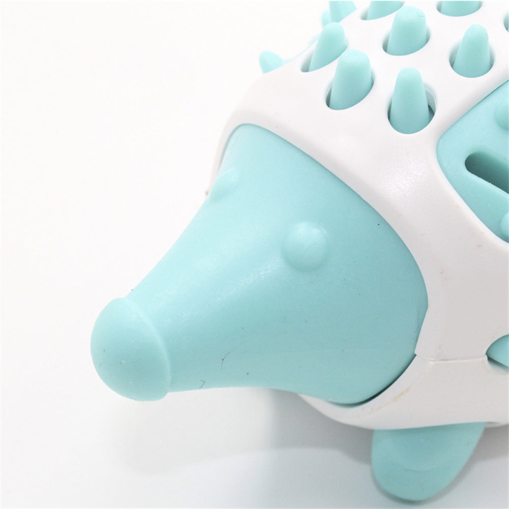 2-in-1 Hedgehog Chewing Ball Molarclean Teeth Cleaning and Food Dispenser Toy for Dogs Pets Possessions