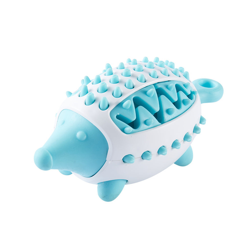2-in-1 Hedgehog Chewing Ball Molarclean Teeth Cleaning and Food Dispenser Toy for Dogs Pets Possessions