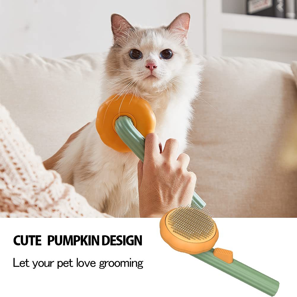 Pumpkin Grooming Slicker Brush for Cats & Dogs Pets Possessions