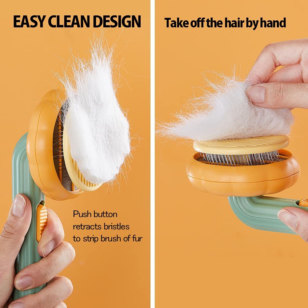 Pumpkin Grooming Slicker Brush for Cats & Dogs Pets Possessions