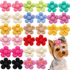 Pet Headdress Flower Spring Flower Solid Color Headdress Flower Dog Cat Accessories Pets Possessions LLC