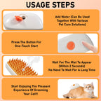 4-In-1 Anti-Static Hair Removal Spa Steam Brush for Cats Universal for Dogs Pets Possessions