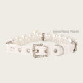 Elegant Adjustable Pearl Collar for Cats & Dogs Pets Possessions