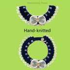 Beautiful Knitted Pet Collar for Cats & Small Dogs Pets Possessions