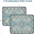 Qeils 2 Pack Absorbent, Leakproof Washable, Reusable Training Pads for Dogs Pets Possessions