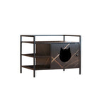 Modern Sleek Cat Litter Furniture with Hidden Litter Enclosures and Storage Space Pets Possessions