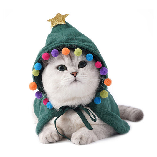 Various Christmas Costumes for Cats & Dogs (Cloaks, Capes, Hats, Scarfs + More)