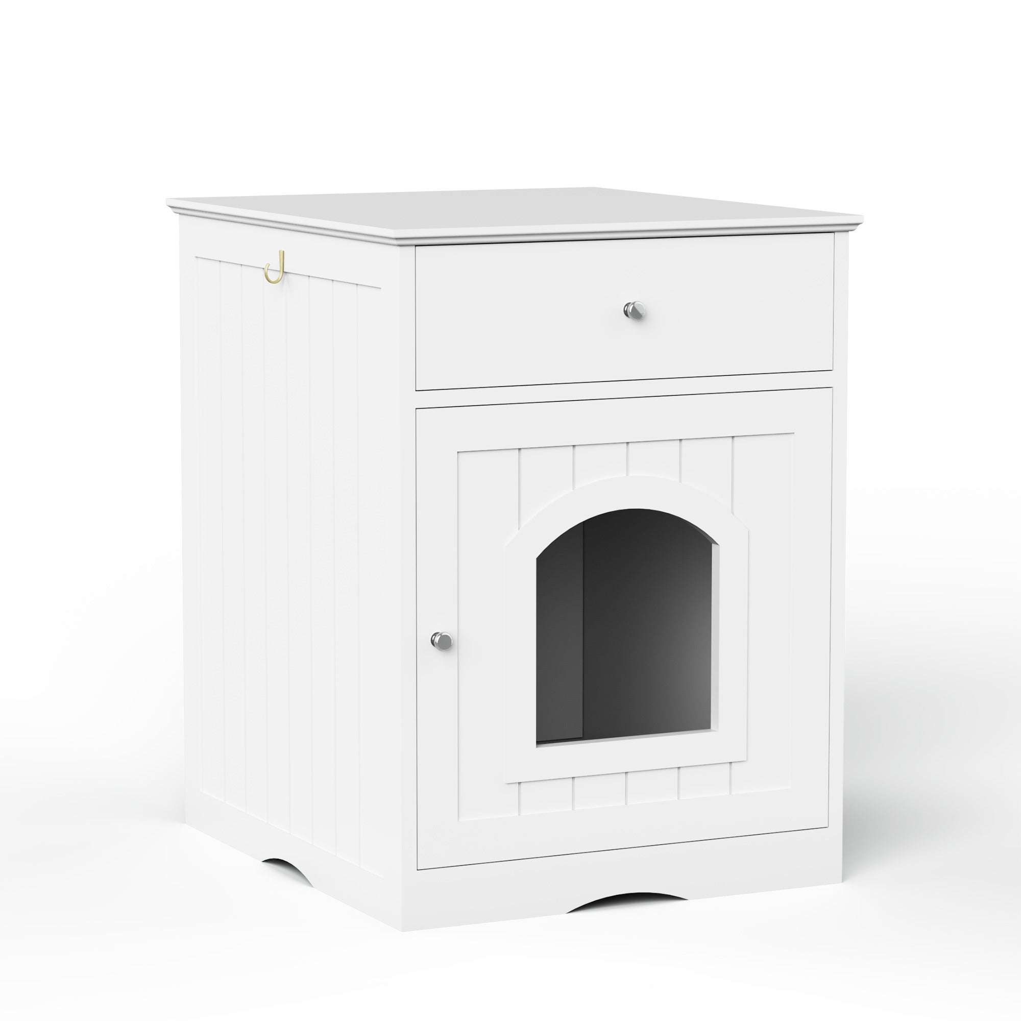 Modern Wooden Cat House Litter Box Furniture Pets Possessions