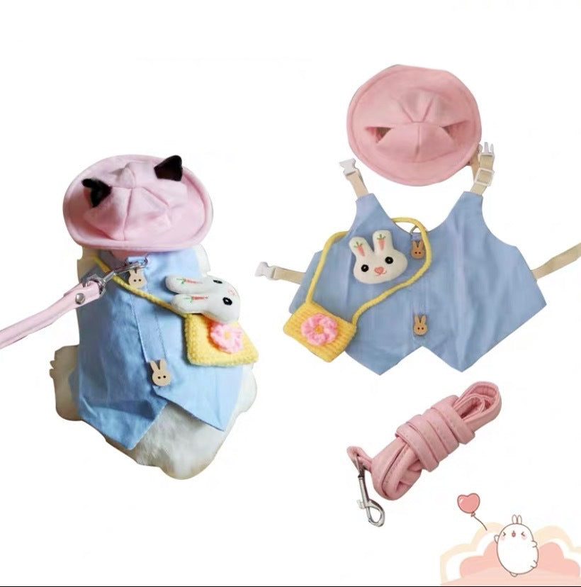 Adorable Outfits with Leash Traction Connector for Small Cats and Dogs Pets Possessions LLC