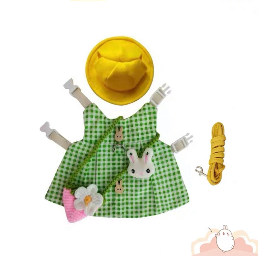 Adorable Outfits with Leash Traction Connector for Small Cats and Dogs Pets Possessions LLC