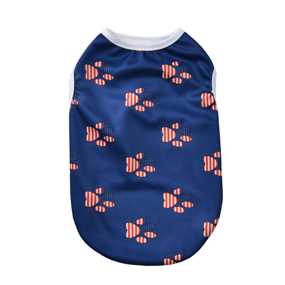 Independence Day Pet Thin Breathable Vest Pets Possessions LLC