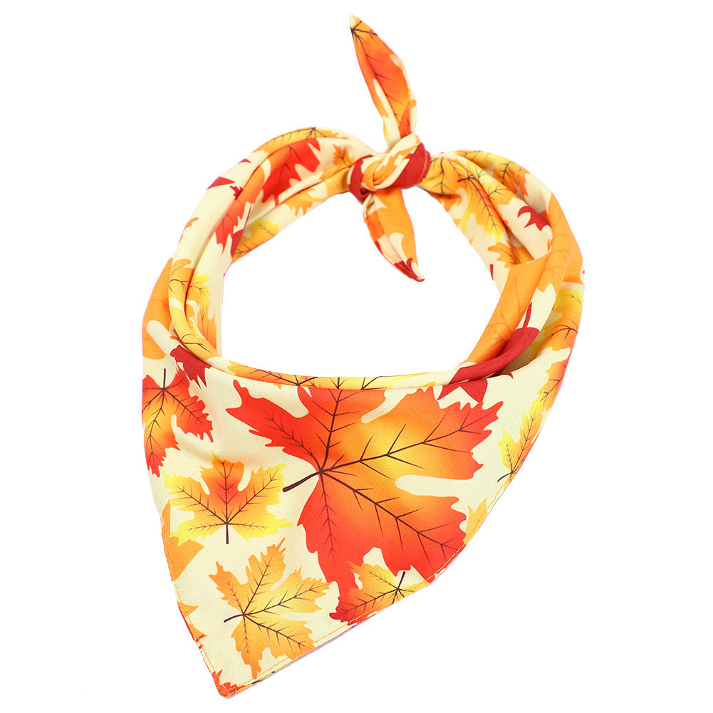 Autumn Harvest Thanksgiving Pet Scarves for Cats & Dogs Pets Possessions LLC
