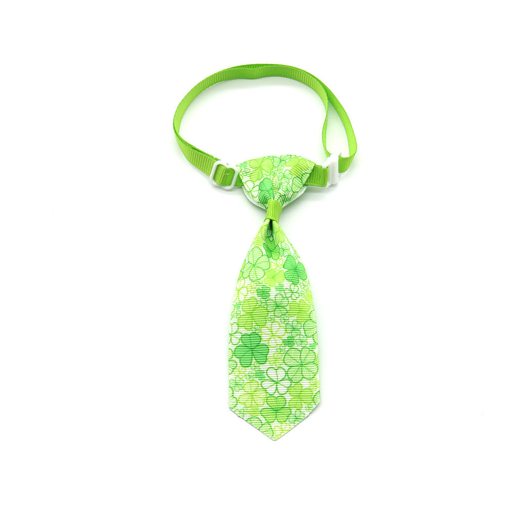 Beautiful St. Patrick's Day Four-leaf Clover Bow Ties Pets Possessions LLC
