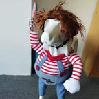 Spooktacular Cutesy, Artsy Chucky Doll or Horseman Halloween Costumes for Dogs Pets Possessions
