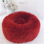 Plush, Soft Round Donut Bed for Cats & Small Dogs Pets Possessions