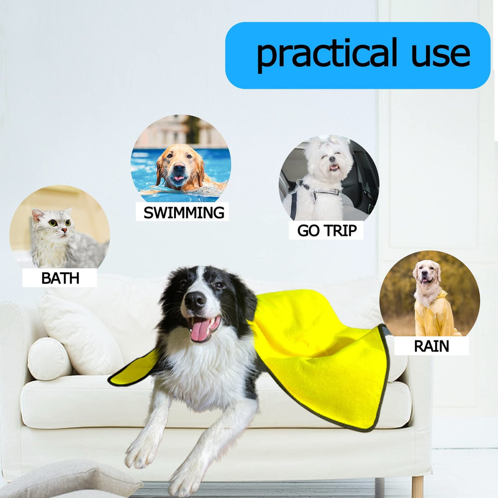 Quick-drying, Super Absorbent Bath Towels for Cats & Dogs (Soft Fiber) Pets Possessions