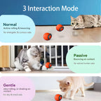 Smart Interactive Ball Type-C Rechargeable for Cat Stimulation and Training Pets Possessions