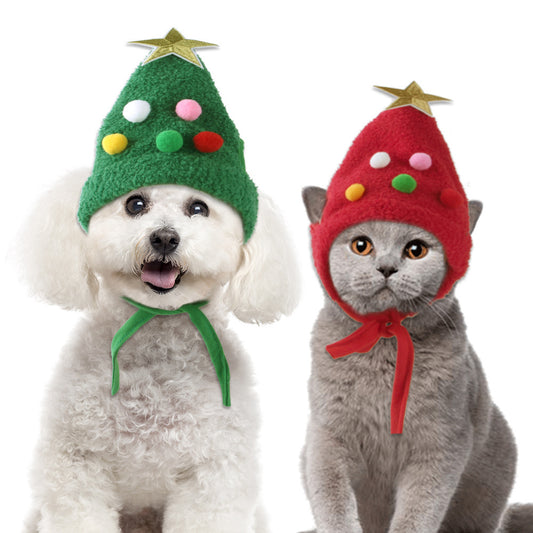 Christmas Tree Hat for Cats & Dogs