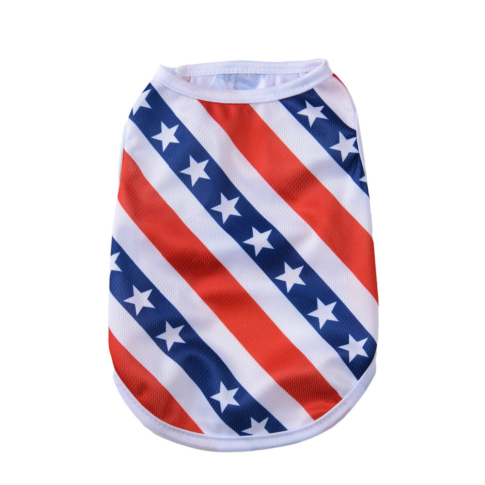 Independence Day Pet Thin Breathable Vest Pets Possessions LLC