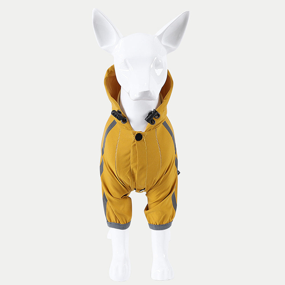 Reflective, Waterproof Raincoat with Leash Hole for Dogs