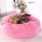 Plush, Soft Round Donut Bed for Cats & Small Dogs Pets Possessions