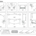 36 Inch Foldable Grooming Table for Dogs Pets Possessions