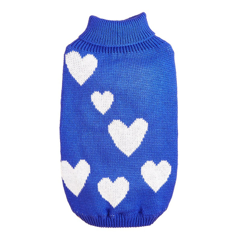 Valentine's Knitted Heart Sweater for Cats & Dogs Pets Possessions LLC