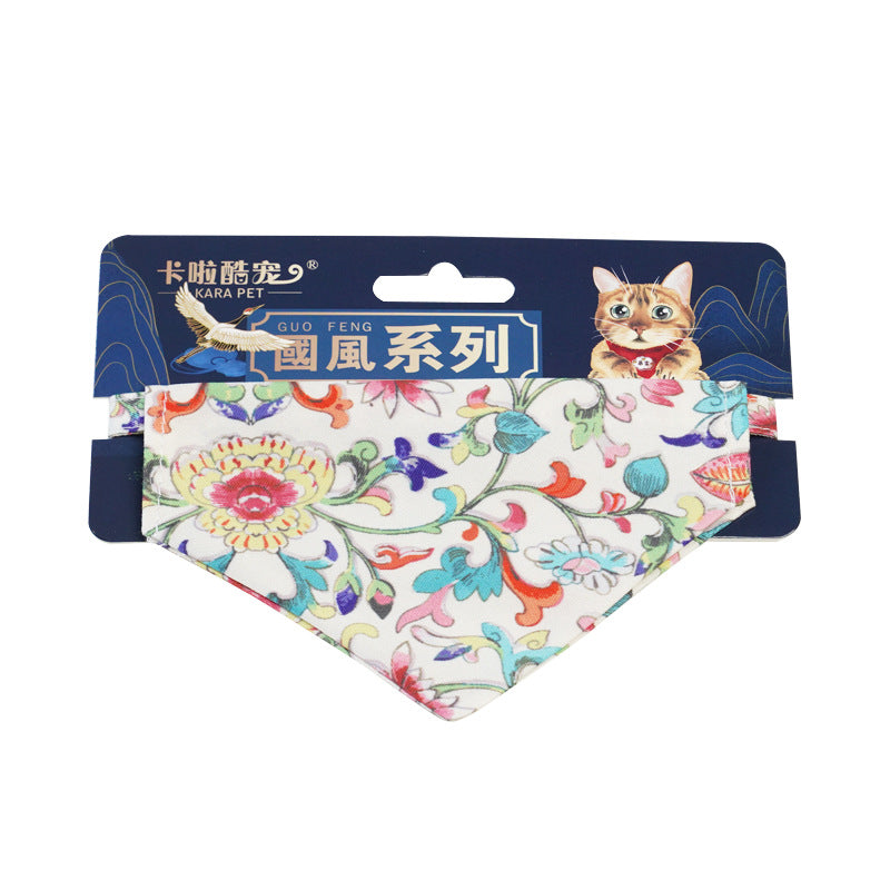 Adorable Adjustable Chinese Inspired Guo Feng Scarves for Cats & Dogs Pets Possessions LLC