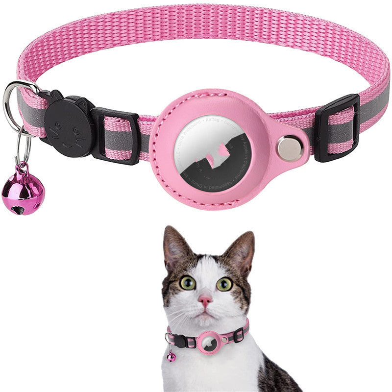 Reflective Waterproof Collar with Protective Air Tag Cover for Cats & Dogs Pets Possessions