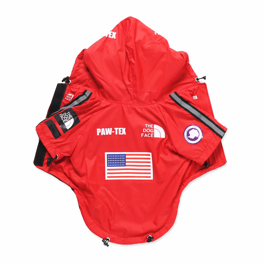 Stylish Windproof Raincoat for Dogs Pets Possessions LLC