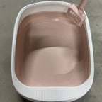 Pastel Pink Cat Litter Box Scooper Included (Easy Cleaning) Pets Possessions