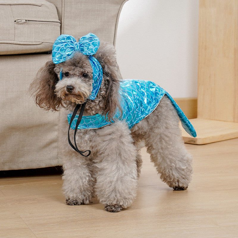 Adorable Mermaid Costume for Cats & Dogs Pets Possessions LLC