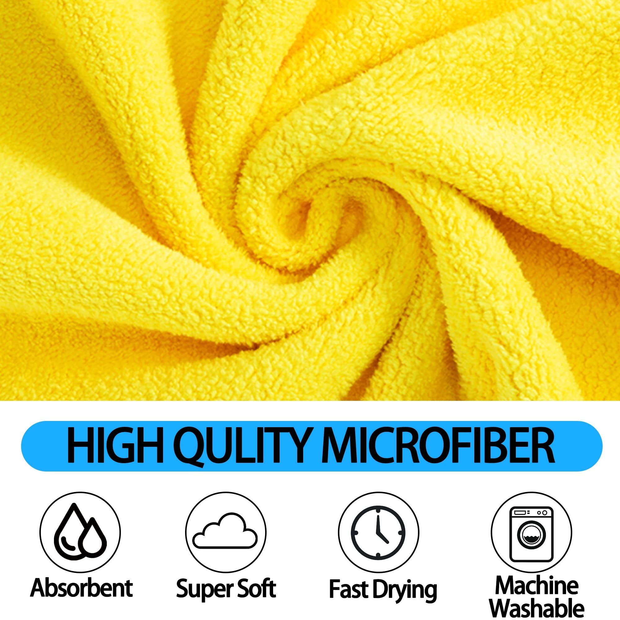 Quick-drying, Super Absorbent Bath Towels for Cats & Dogs (Soft Fiber) Pets Possessions