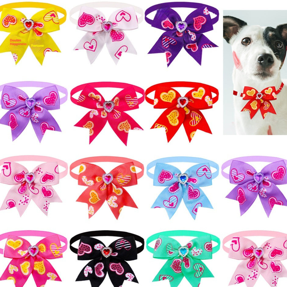 Pet Love Diamond Bow Tie Bow Tie Accessories Pets Possessions LLC