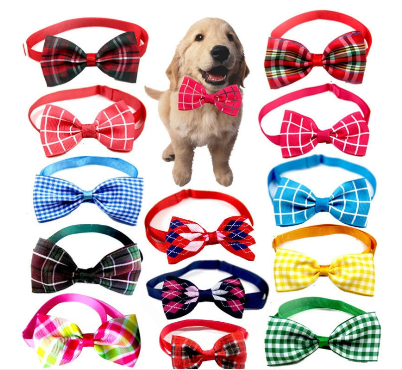Plaid Pet Tie Cat Dog Scarf Accessories Pet Accessories Pets Possessions LLC