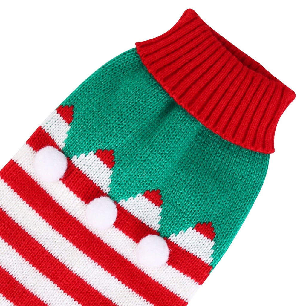 Festive Christmas Turtleneck Sweater for Dogs & Cats Pets Possessions
