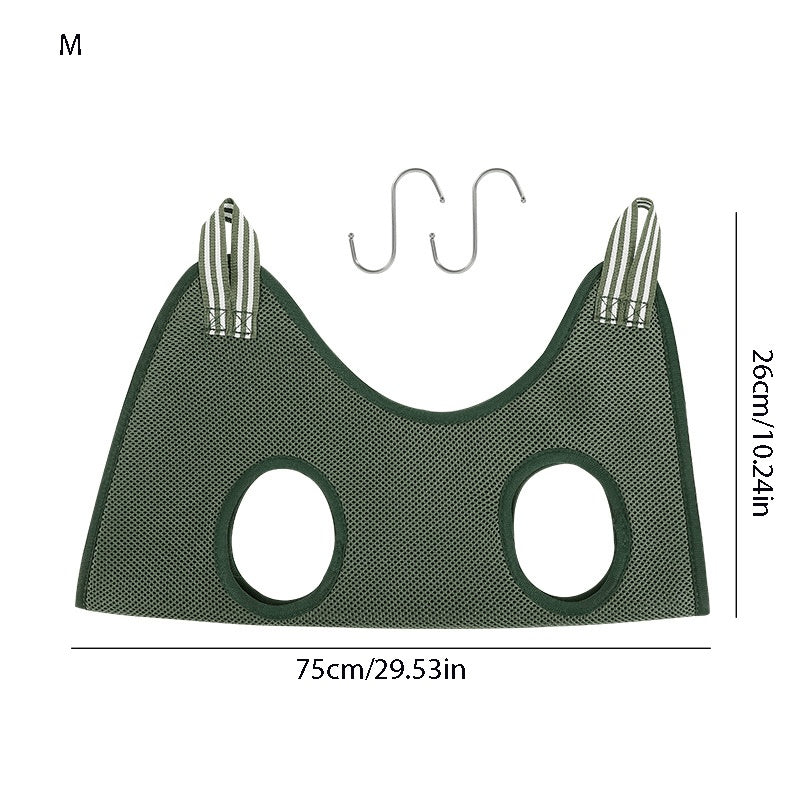 Black Durable Grooming Hammock with Restraints for Cats & Small Dogs Pets Possessions