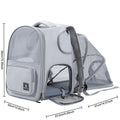 2-in-1 Adventure-Ready, Large Expandable Carrier & Backpack for Cats & Dogs Pets Possessions