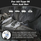 Vehicle Seat Belts Made of Wear-Resistant Materials for Dogs (Harness not Included)2 Pcs Pets Possessions